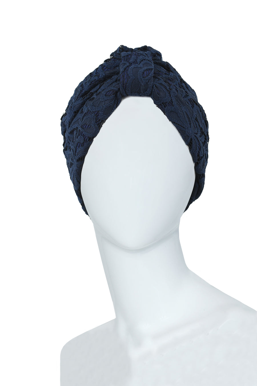 Dentelle Navy blue turban