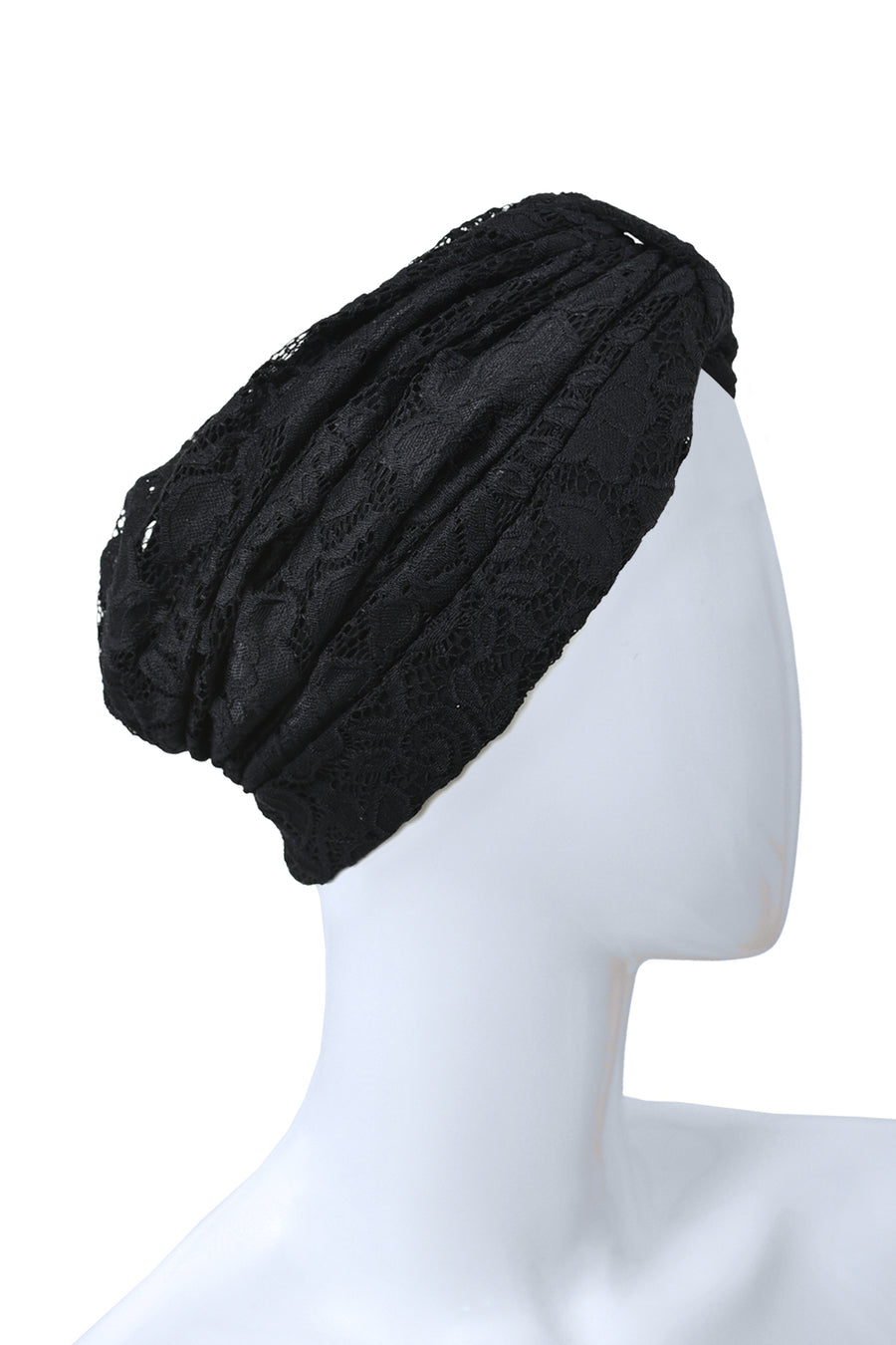 Dentelle black turban