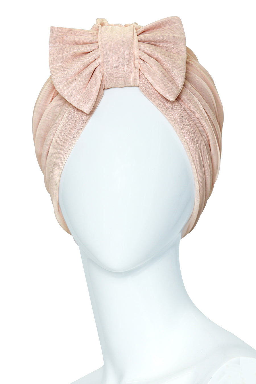 COURONNES Blush Turban in Mousseline