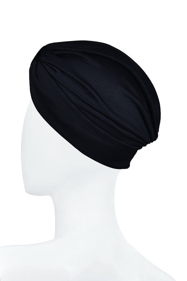 NEW BLACK TURBAN ! MIRABEAU