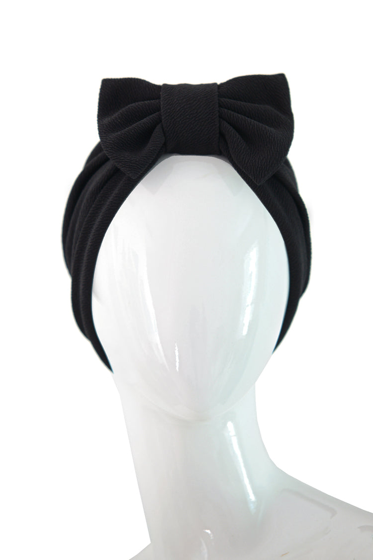 BLACK TURBAN WITH VOLUME - NEW !